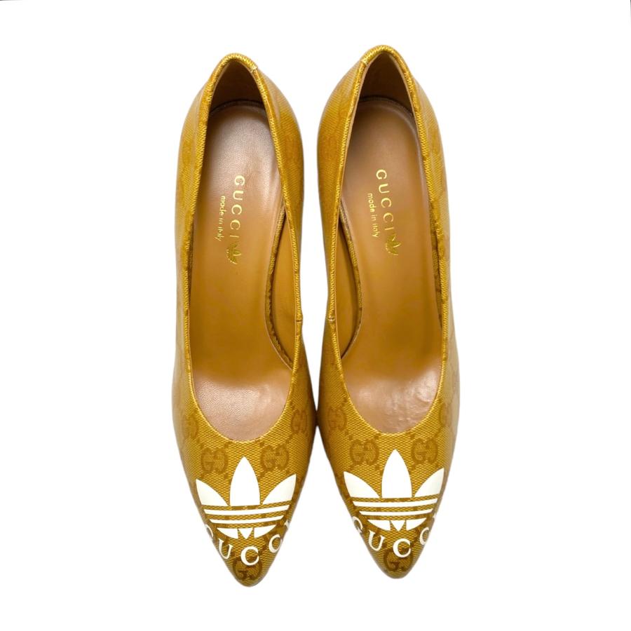 GUCCI グッチ ヒール パンプス 22.5 ADIDAS X GUCCI グッチ×アディダスコラボ ハイヒール パンプス
