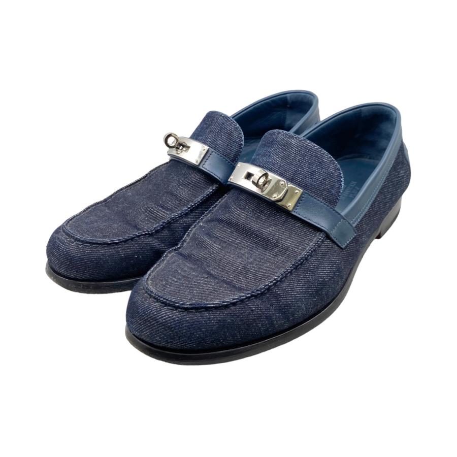 HERMES エルメス ローファー モカシン デスタン 42サイズ デニム