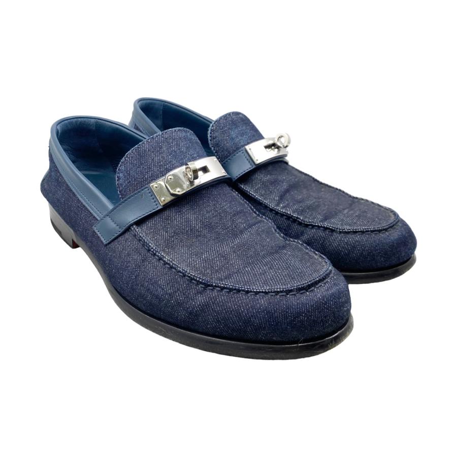 エルメス　モカシン　デスタン HERMES エルメス ローファー モカシン デスタン 42サイズ デニム