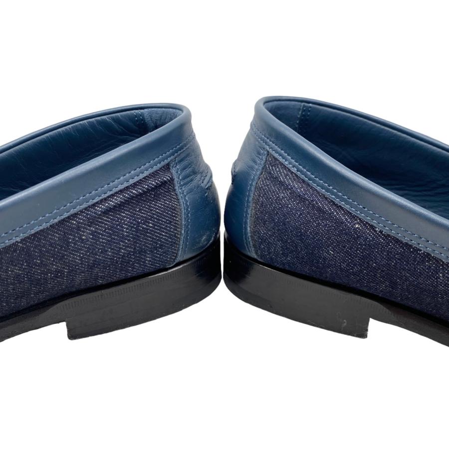 HERMES エルメス ローファー モカシン デスタン 42サイズ デニム