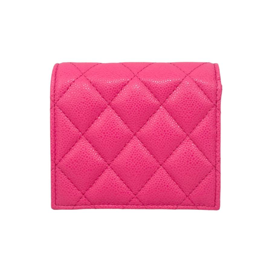 【PEIPEI 様✨】CHANELシャネルレディース2つ折り財布キャビアスキンビ 中古・古着通販】CHANEL (シャネル) キャビアスキンマトラッセ2