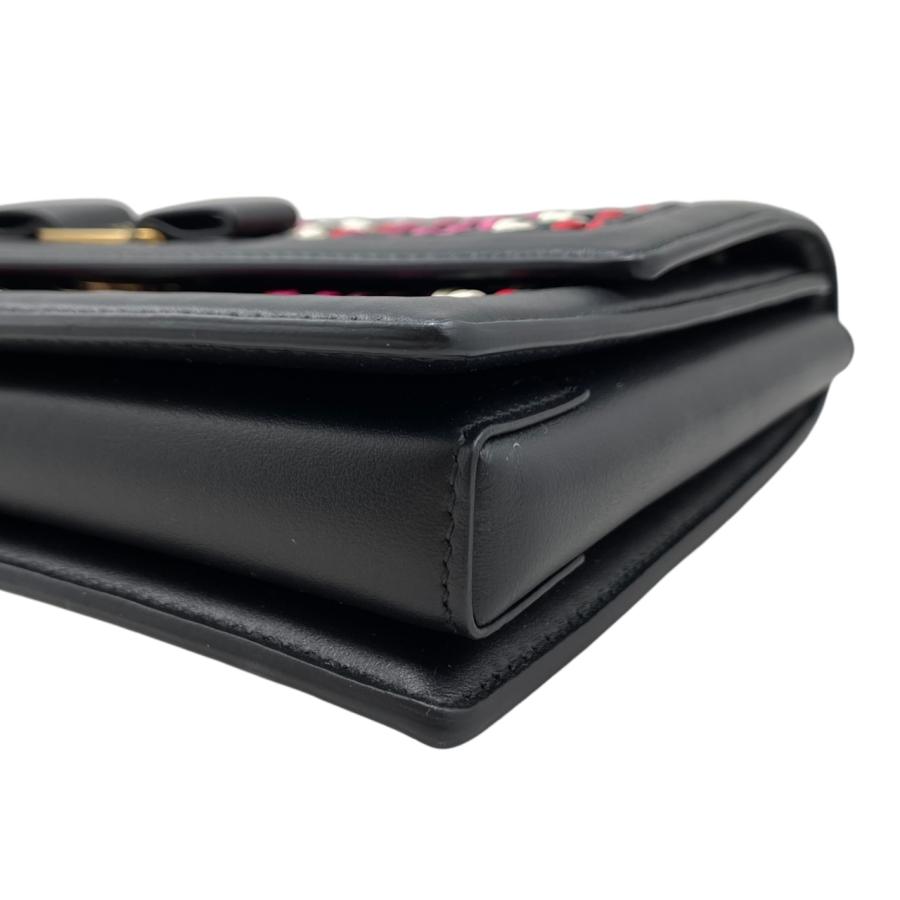 フェラガモ　リボン　Salvatore Ferragamo 黒 ブラック24.5 SalvatoreFerragamo フェラガモ リボン ハンドバック ブラック
