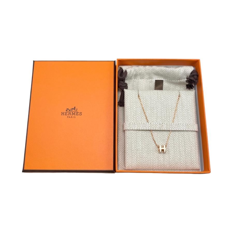 HERMES エルメス ネックレス ミニポップH アッシュ ホワイト