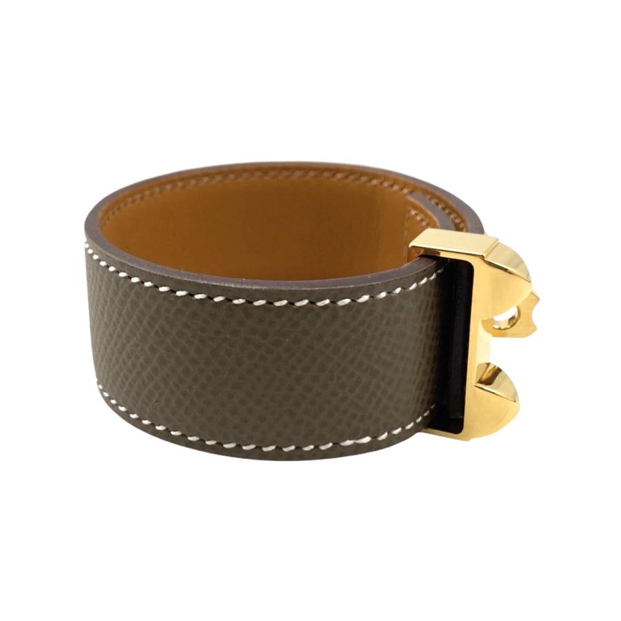 HERMES エルメス ブレスレット コリエ・ド・シアン24 U刻印 エトゥープ