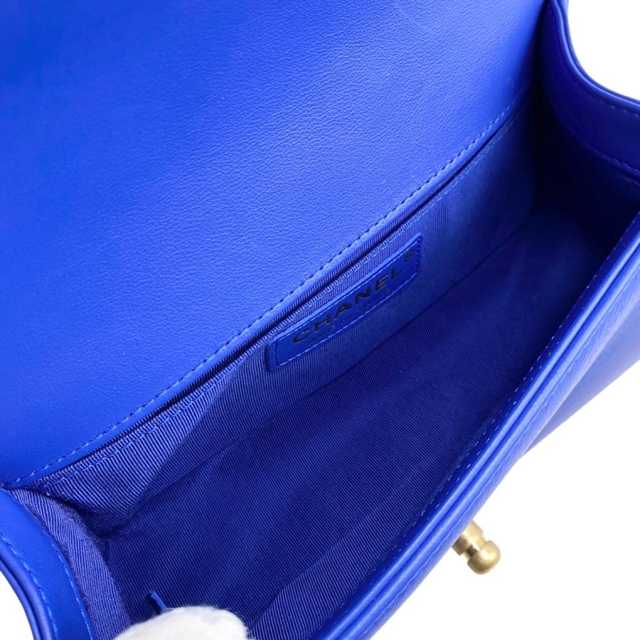 CHANEL シャネル チェーンショルダー バッグ ココチャーム付  Vステッチ ラムスキン ネイビー （ゴールド金具）  レディース【中古】【送料無料】 CHANEL（シャネル） ［飯能本店］CHANEL Vステッチ ココハンドル