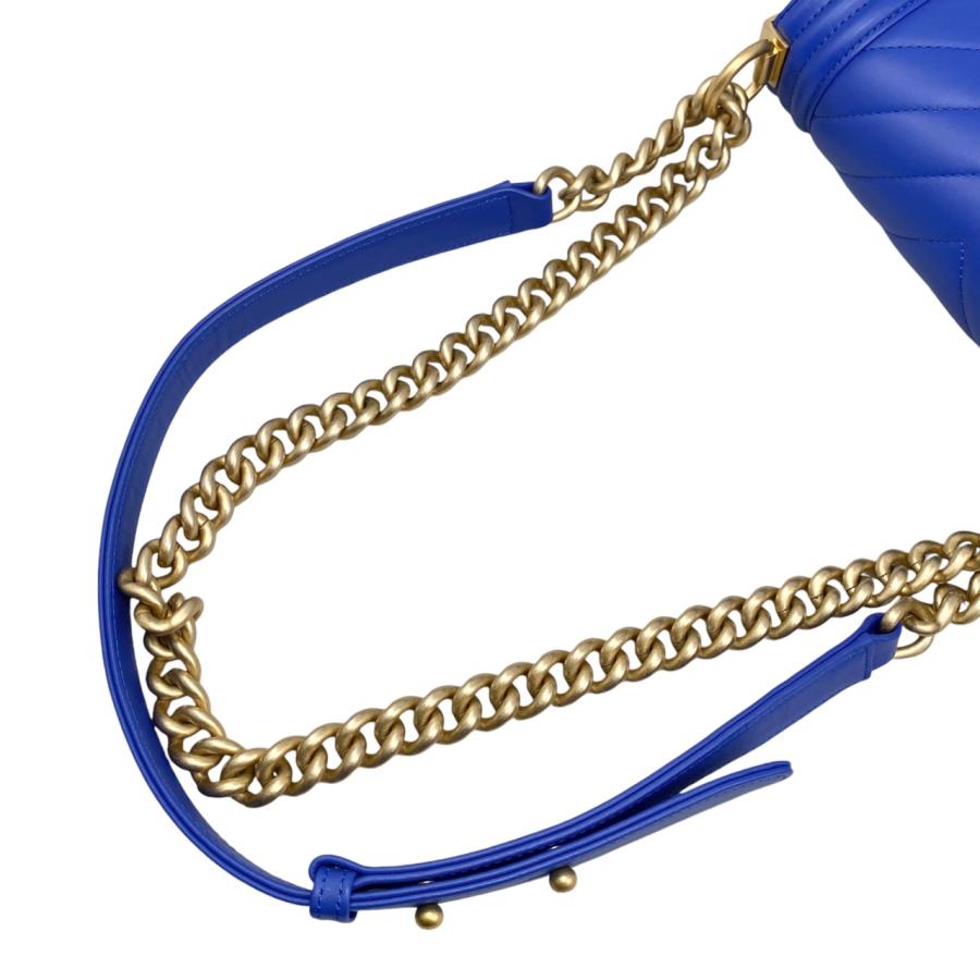 CHANEL シャネル ボーイシャネル ショルダーバッグ Vステッチ