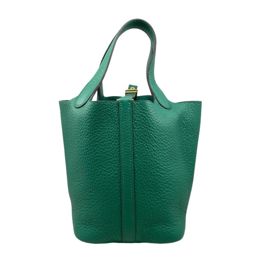 【美品】エルメス ピコタンロック PM トリヨン エトゥープ ハンドバッグ エルメス PM ピコタンロック ハンドバッグ トリヨンクレマンス