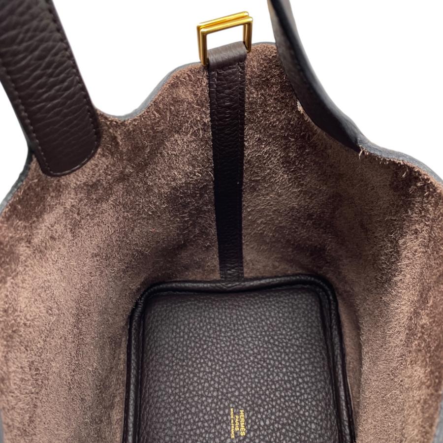 リクエスト商品★エルメス ピコタンロックMM エタン D刻印 ゴールド金具 HERMES（エルメス） ハンドバッグ ピコタンロックPM B刻印 エベンヌ