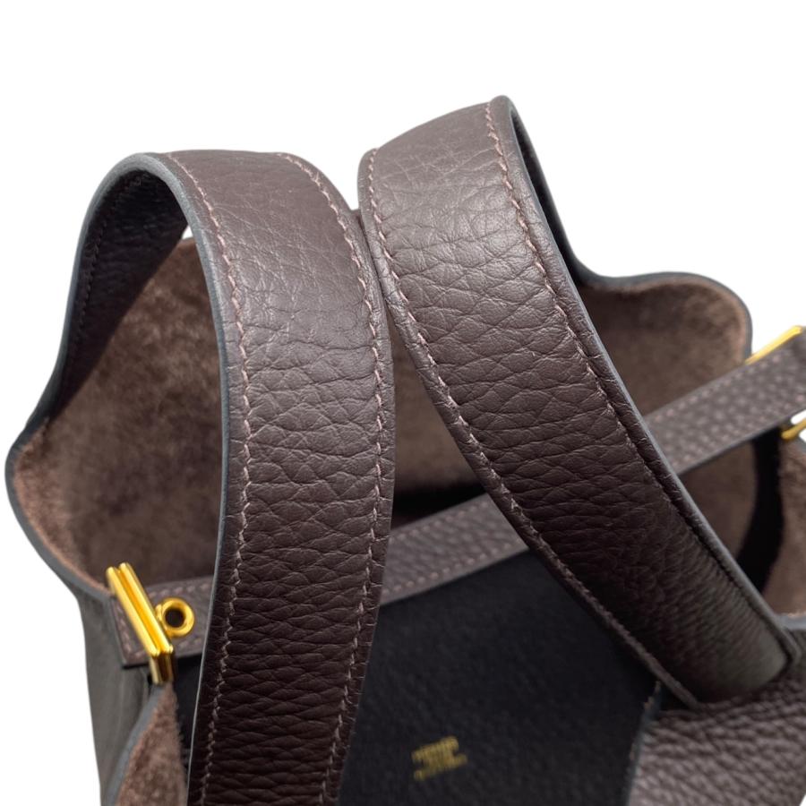 HERMES（エルメス） ハンドバッグ ピコタンロックPM B刻印 エベンヌ