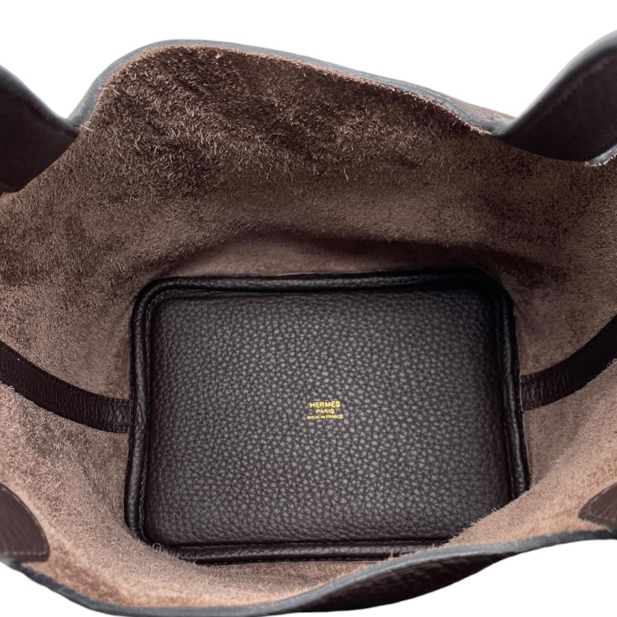 【新品未使用】HERMES ピコタンロック PMサイズ　エベンヌ　K刻印 新品未使用】HERMES ピコタンロック PMサイズ エベンヌ K刻印