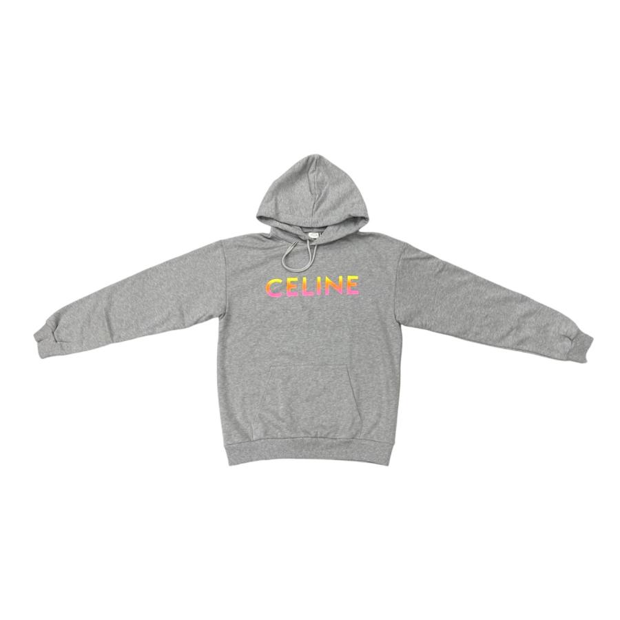 CELINE セリーヌ スウェット グラデーションロゴプリントパーカー 