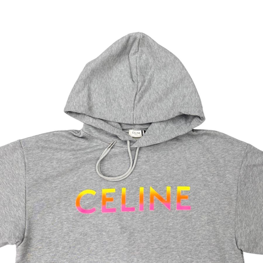 CELINE セリーヌ スウェット グラデーションロゴプリントパーカー 