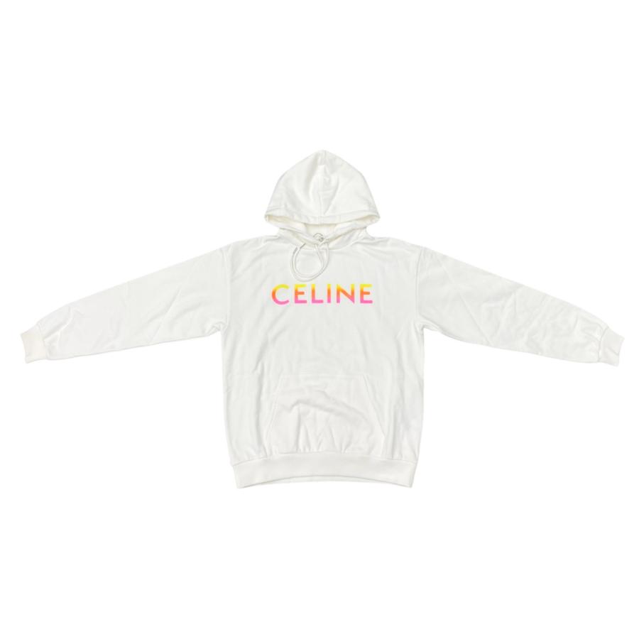 CELINE セリーヌ スウェット グラデーションロゴプリントパーカー 