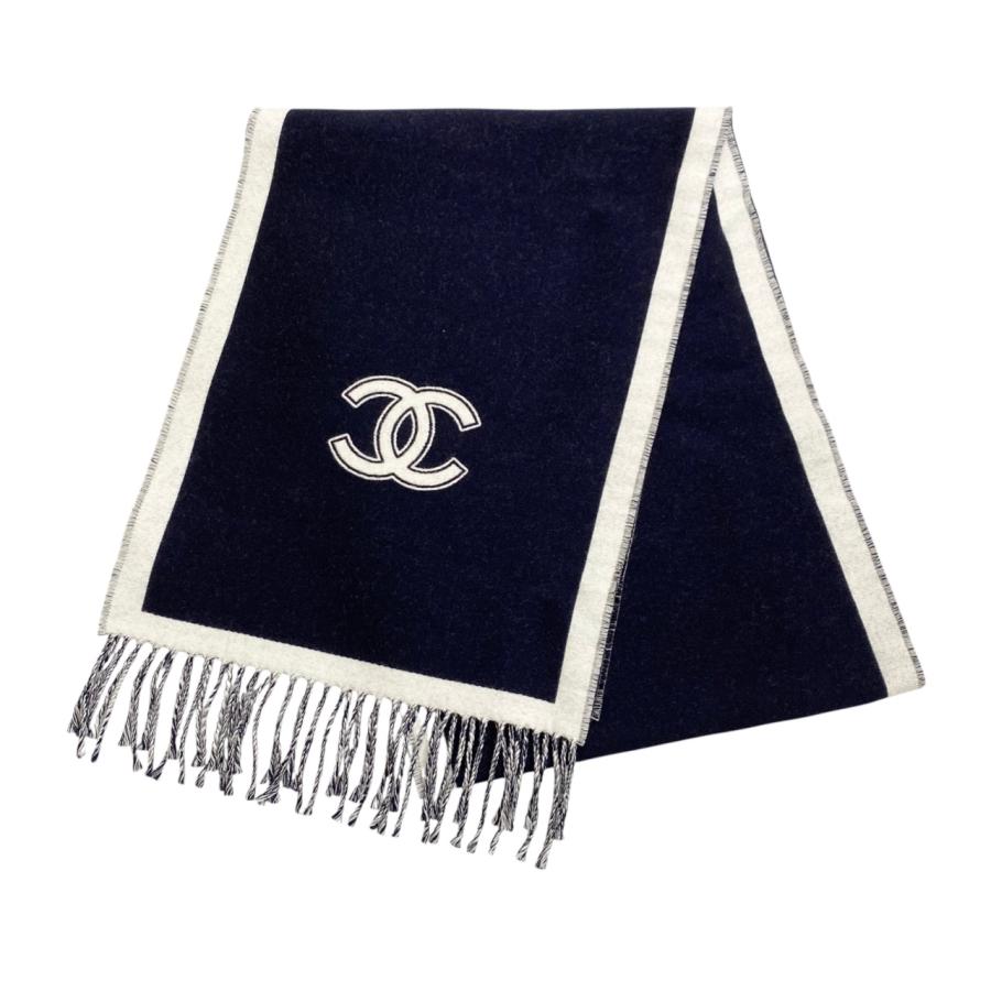 CHANEL（シャネル） マフラー ストール ココマーク フリンジ ウール