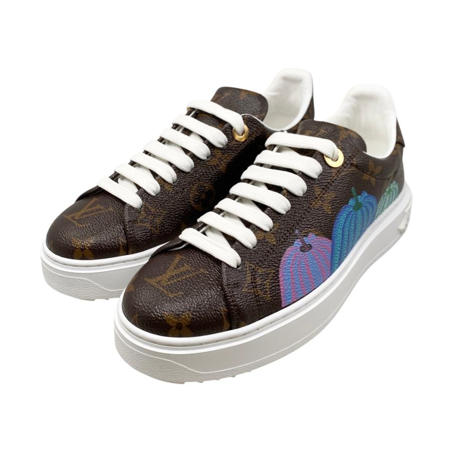 ルイヴィトン×草間彌生 スニーカー タイムアウト・ライン スニーカー 
