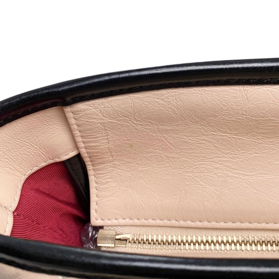 シャネル CHANEL CC ココマーク ロゴ チャーム付き バイカラー カバン トートバッグ 肩掛け ショルダーバッグ レザー ベージュ CHANEL（シャネル） バイカラー ココマーク チェーン トート