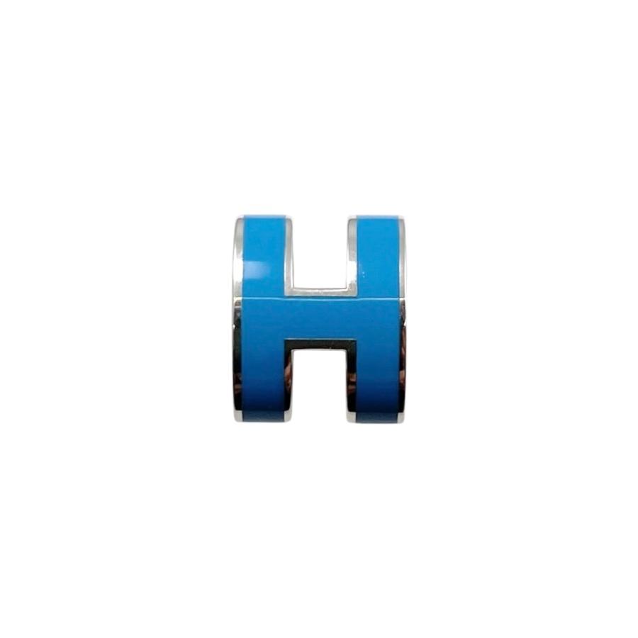 HERMES（エルメス） ピアス ポップアッシュ ミニ Hロゴ ブルージーン