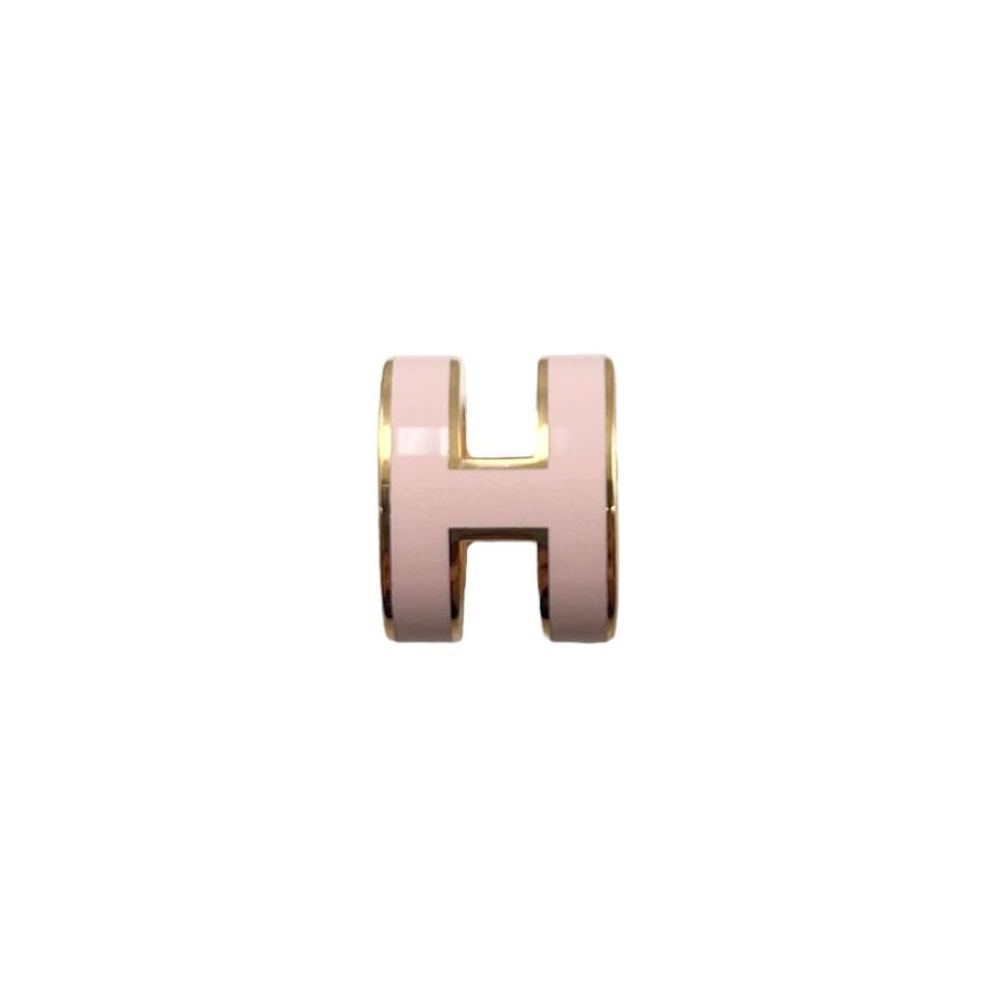 HERMESエルメス ミニ Pop H ピアス ローズゴールド/ホワイト 美品 HERMES（エルメス） ピアス ポップアッシュ ミニ H608002FO85 Hロゴ