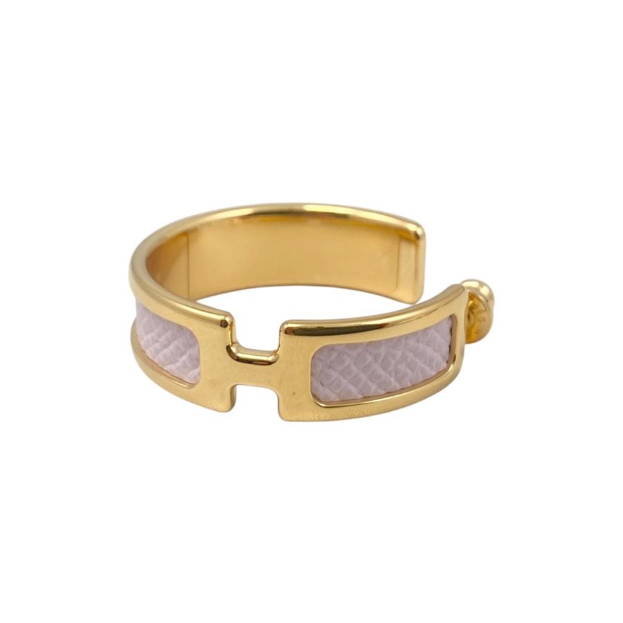 HERMES エルメス ピアス オランプ H011123CC09 ヴォーエプソン モーヴ