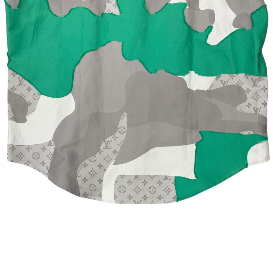 Louis Vuitton 半袖オリーブグリーンワンピース LOUIS VUITTON 【広尾店】LOUIS ルイヴィトン LVワックス