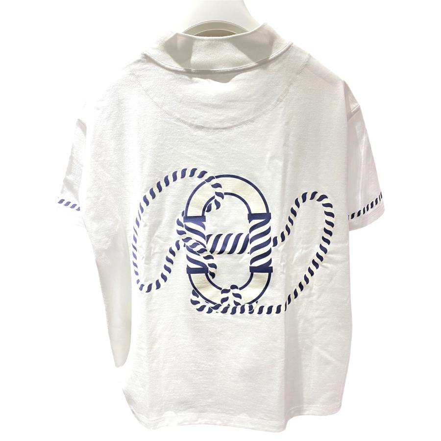 エルメス 2023ss ボクシーTシャツ canoe サイズ34 シェーヌダンクル柄