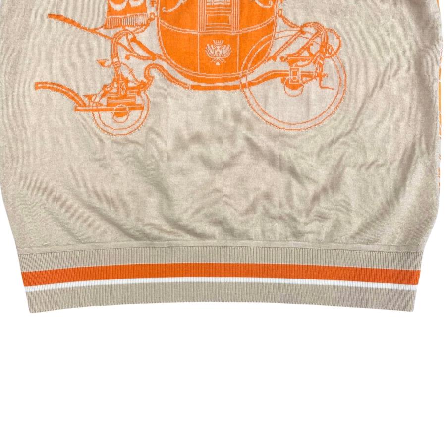 HERMES（エルメス） 半袖Tシャツ ツイルレーヌ 切り替え 3E2800D7 36