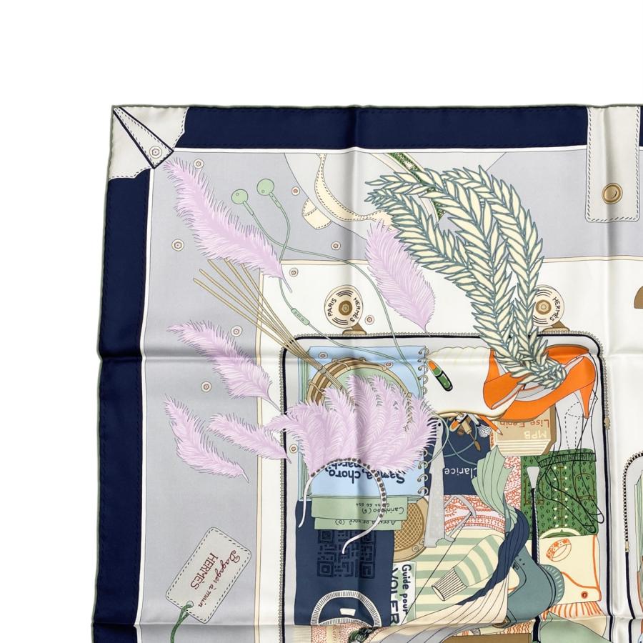 HERMES（エルメス） シルクスカーフ カレ90 バガージュ・ア・マン