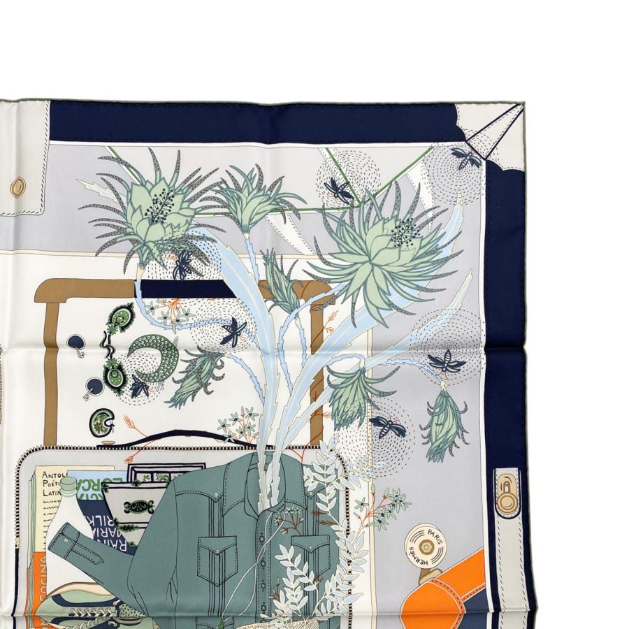 HERMES（エルメス） シルクスカーフ カレ90 バガージュ・ア・マン