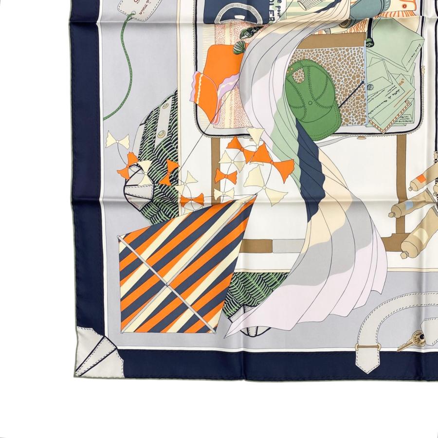 HERMES（エルメス） シルクスカーフ カレ90 バガージュ・ア・マン