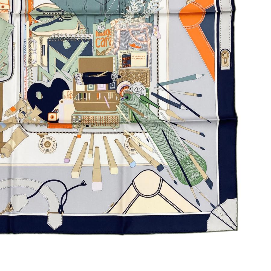 HERMES（エルメス） シルクスカーフ カレ90 バガージュ・ア・マン 
