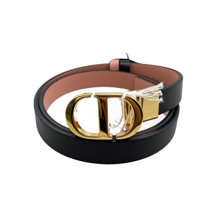 Dior ロゴベルト　リバーシブル　ゴールド DIOR | D-Fence リバーシブルベルト 30mm スムースカーフスキン