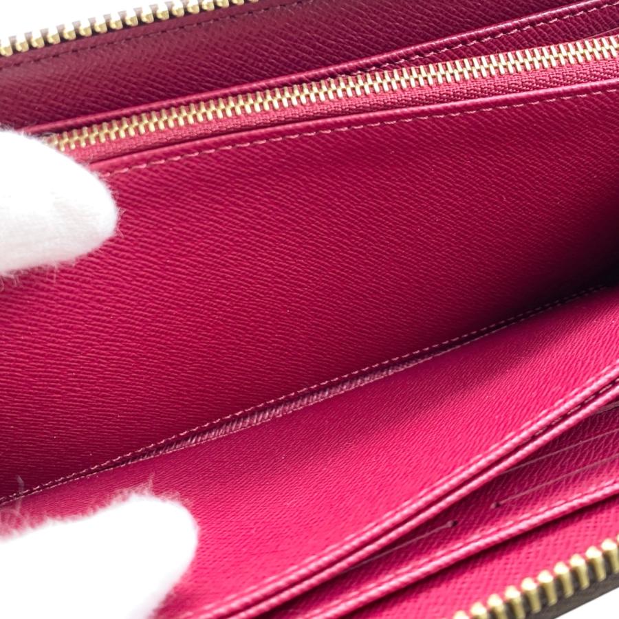ルイヴィトン モノグラム ジッピーウォレット フューシャ ピンク