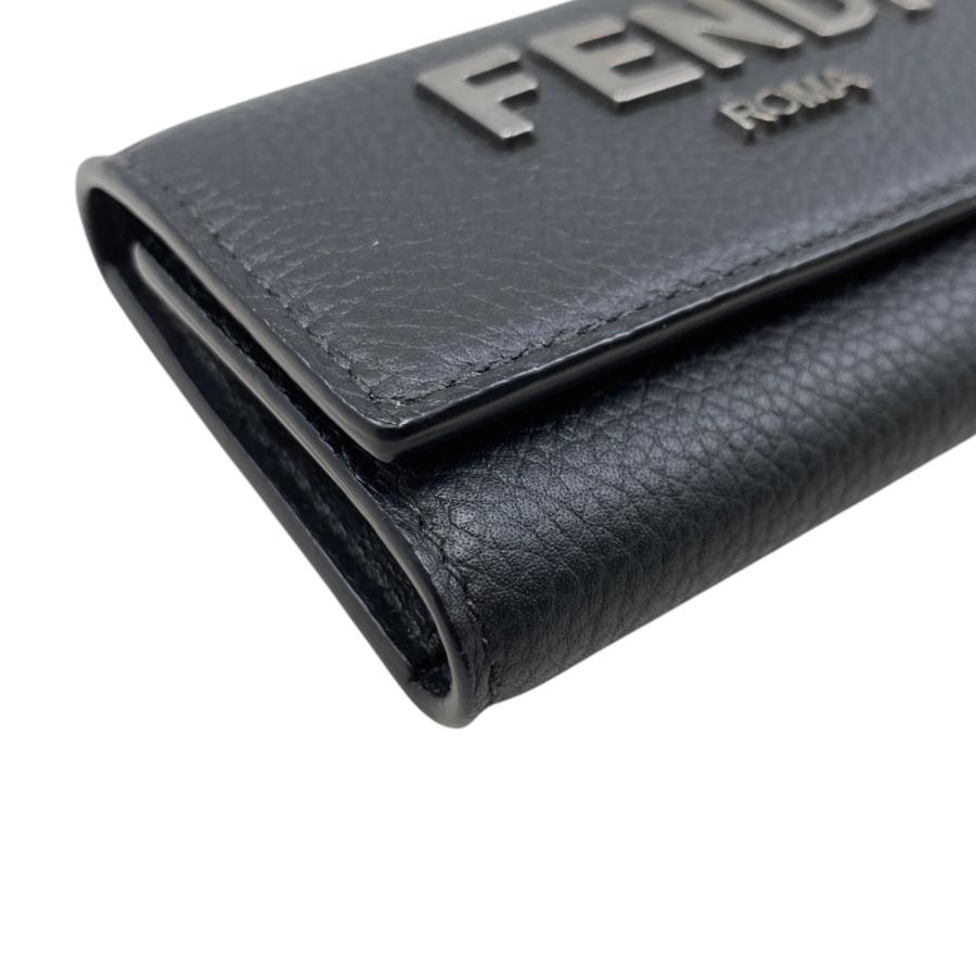 FENDI（フェンディ） 6連キーケース ロゴ 7AP011 ALA8 F1Z35 ブラック