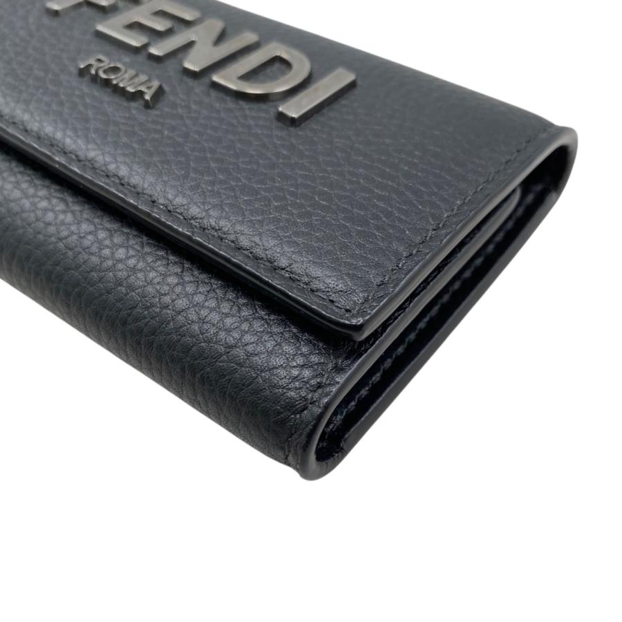 FENDI（フェンディ） 6連キーケース ロゴ 7AP011 ALA8 F1Z35 ブラック