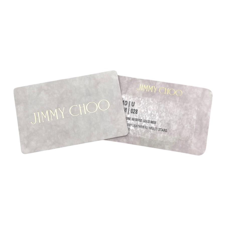 JIMMY CHOO（ジミーチュウ） 3つ折り財布 スタースタッズ ロゴ