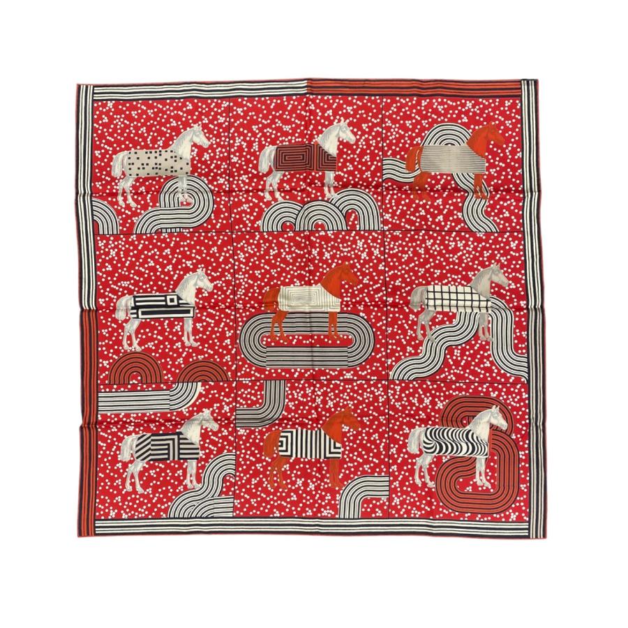 美品 HERMES エルメス カレ90 ガルドローブポップ スカーフ HERMES（エルメス） シルクスカーフ カレ90 ガルド・ローブ・ポップ