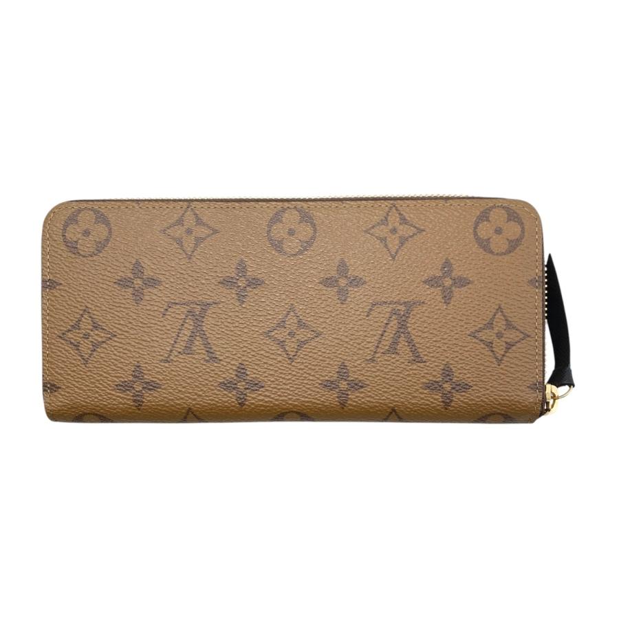 ★3日以内返品可★ 美品 LOUIS VUITTON ルイ・ヴィトン モノグラム リバース ポルトフォイユ クレマンス M82336 長財布 ブラウン ベージュ コーティングキャンバス レディース LOUIS VUITTON（ルイ・ヴィトン） 長財布 ポルトフォイユ・クレマンス