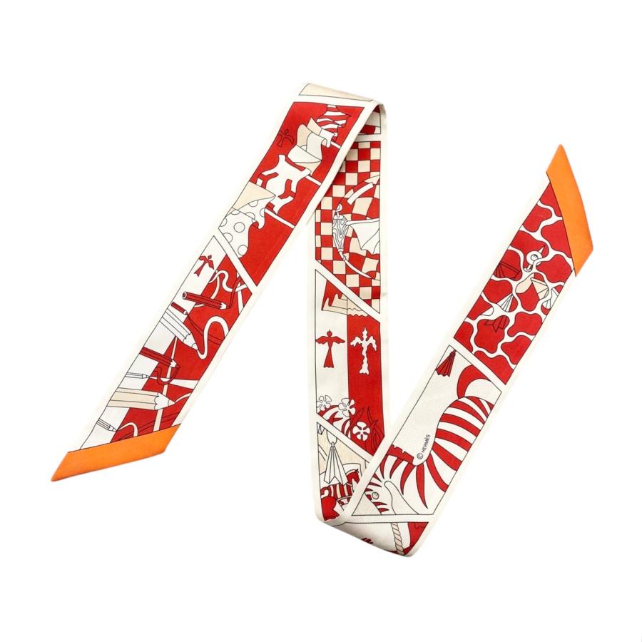 HERMES（エルメス） シルクスカーフ ツイリー ファクトリースーツ