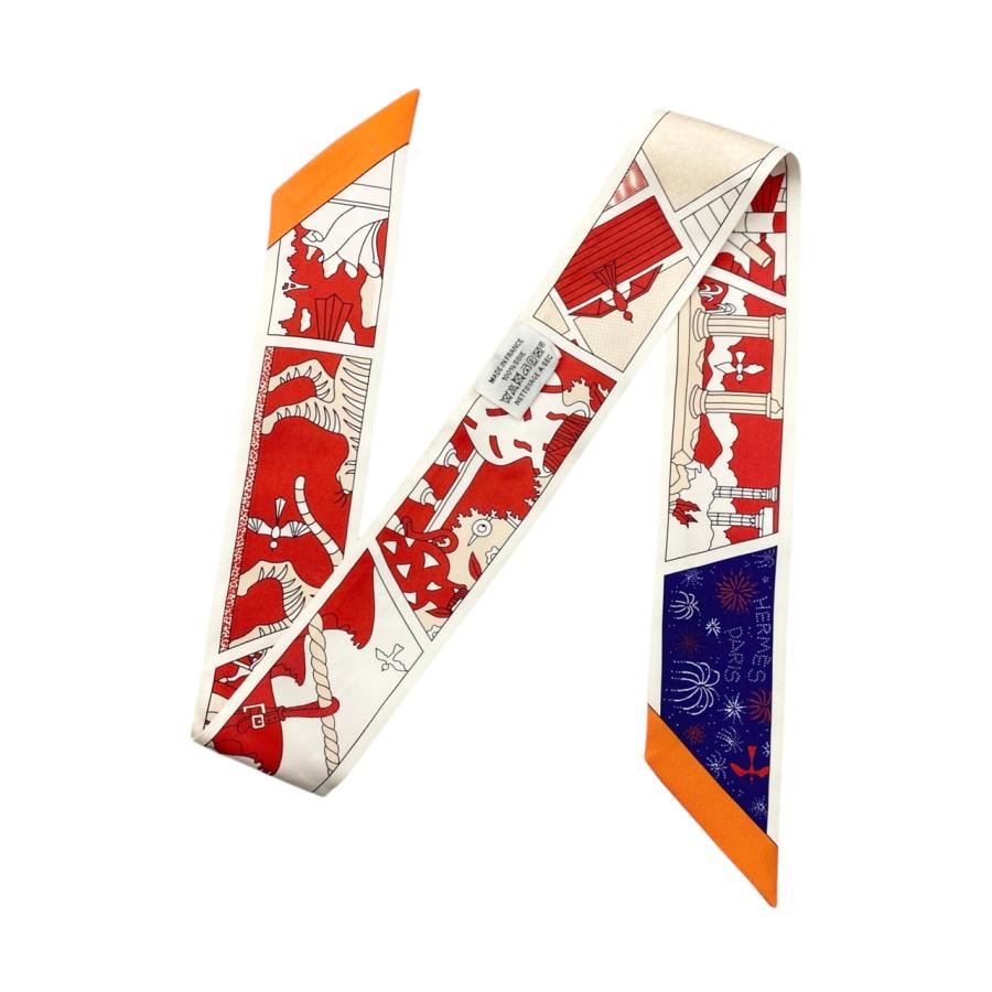 HERMES（エルメス） シルクスカーフ ツイリー ファクトリースーツ