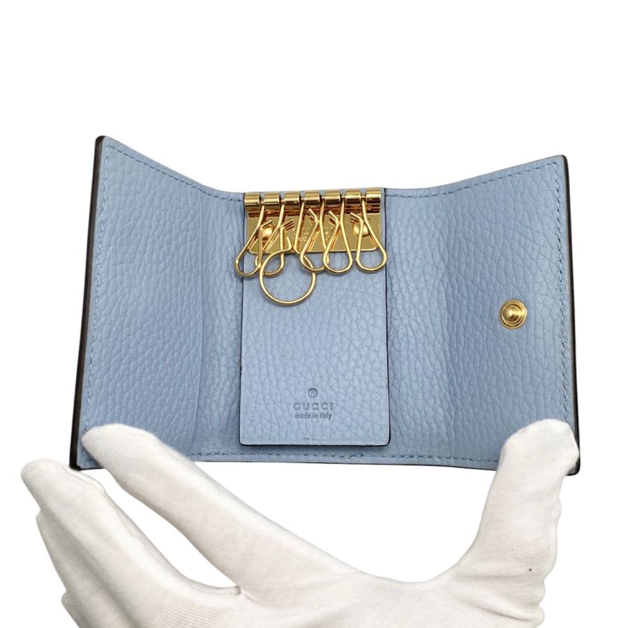 GUCCI☆GGマーモント6連キーケース　美品 楽天市場】【未使用品】 グッチ キーケース 6連 GGマーモント