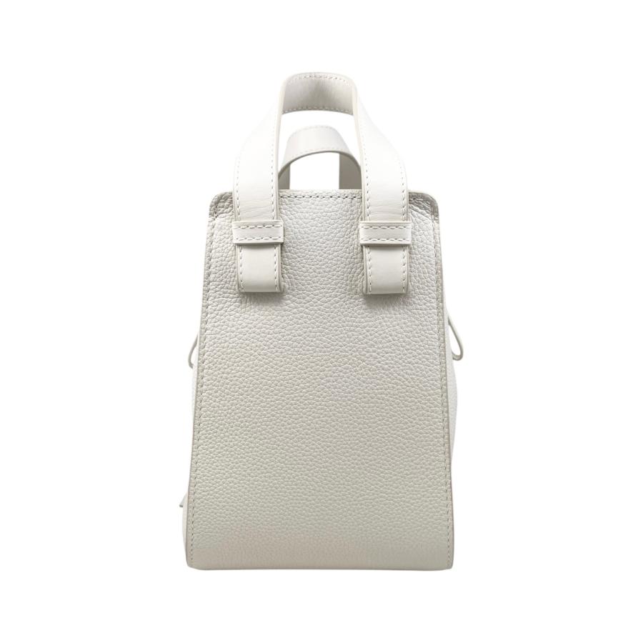 LOEWE ロエベ ハンドバッグ 手提げ ロゴ型押し レザー ホワイトパール ロエベ LOEWE LOEWE ショルダーバッグ PUZZLE EDGE MINI A510P88X16