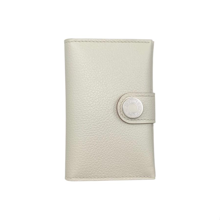 HERMES（エルメス） カードケース RMS B刻印 ベトン ホワイト シルバー