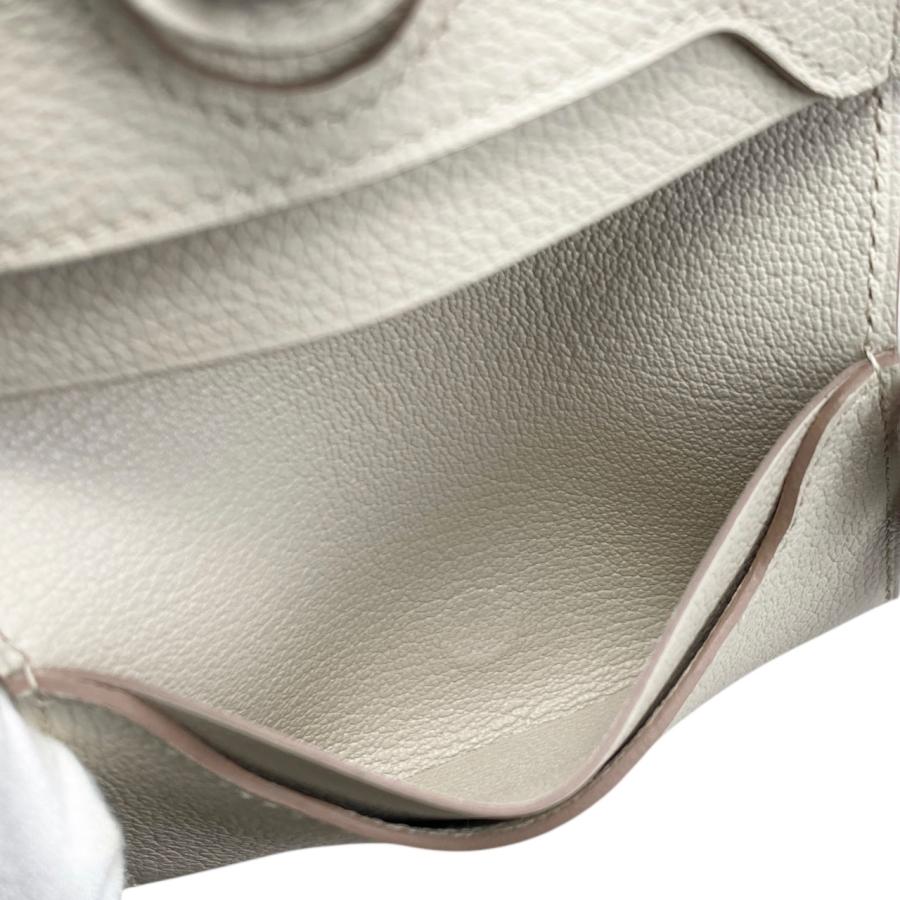 HERMES（エルメス） カードケース RMS B刻印 ベトン ホワイト シルバー