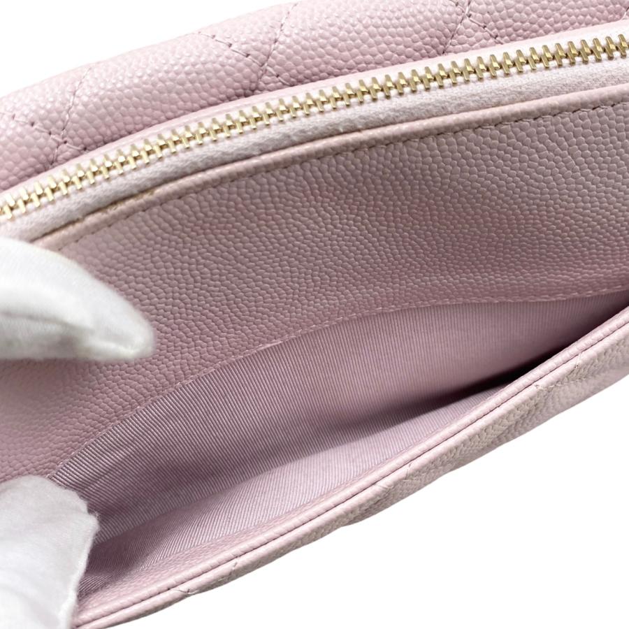 CHANEL(シャネル) 財布 マトラッセ AP2096 ライトピンク ゴールド金具/チェーンウォレット/フォンポーチ CHANEL（シャネル） ショルダーバッグ チェーンウォレット フォン
