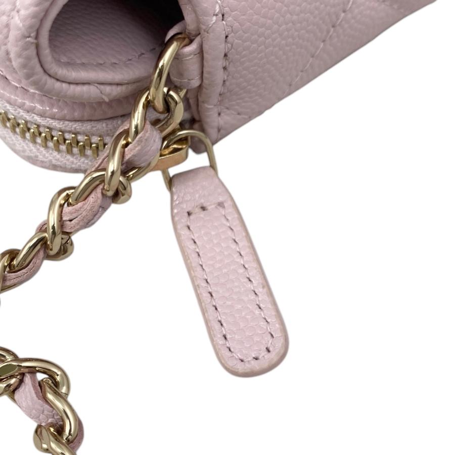 CHANEL(シャネル) 財布 マトラッセ AP2096 ライトピンク ゴールド金具/チェーンウォレット/フォンポーチ CHANEL（シャネル） ショルダーバッグ チェーンウォレット フォン