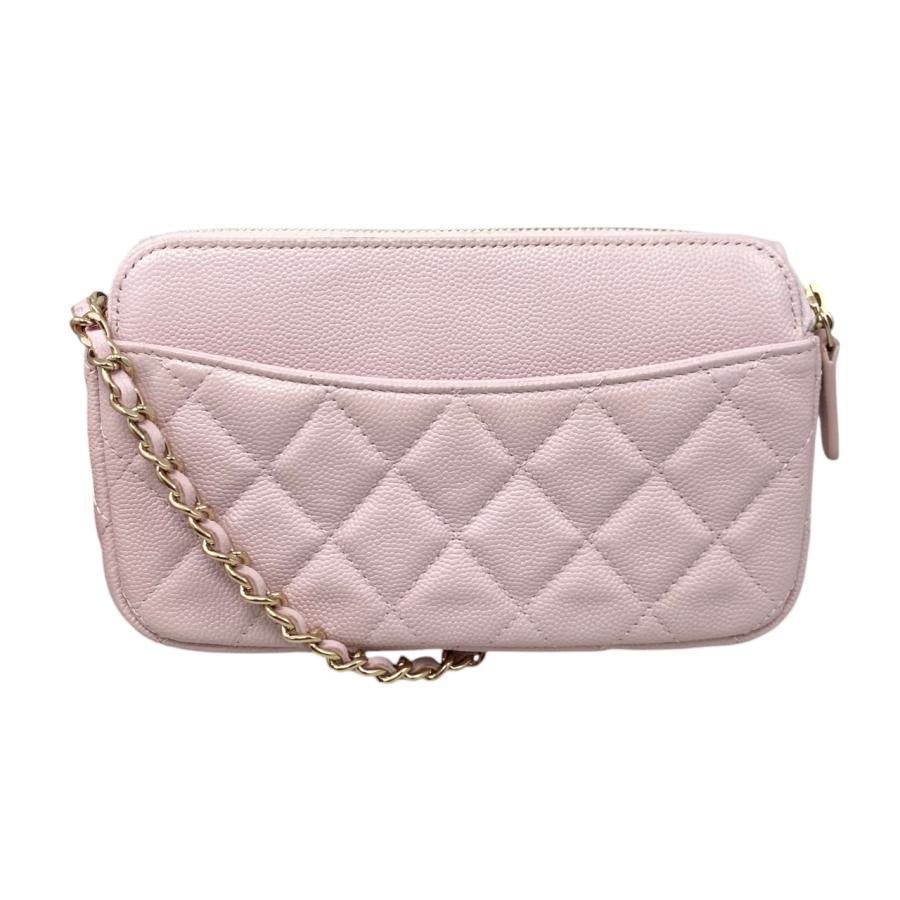 CHANEL(シャネル) 財布 マトラッセ AP2096 ライトピンク ゴールド金具/チェーンウォレット/フォンポーチ CHANEL（シャネル） ショルダーバッグ チェーンウォレット フォン