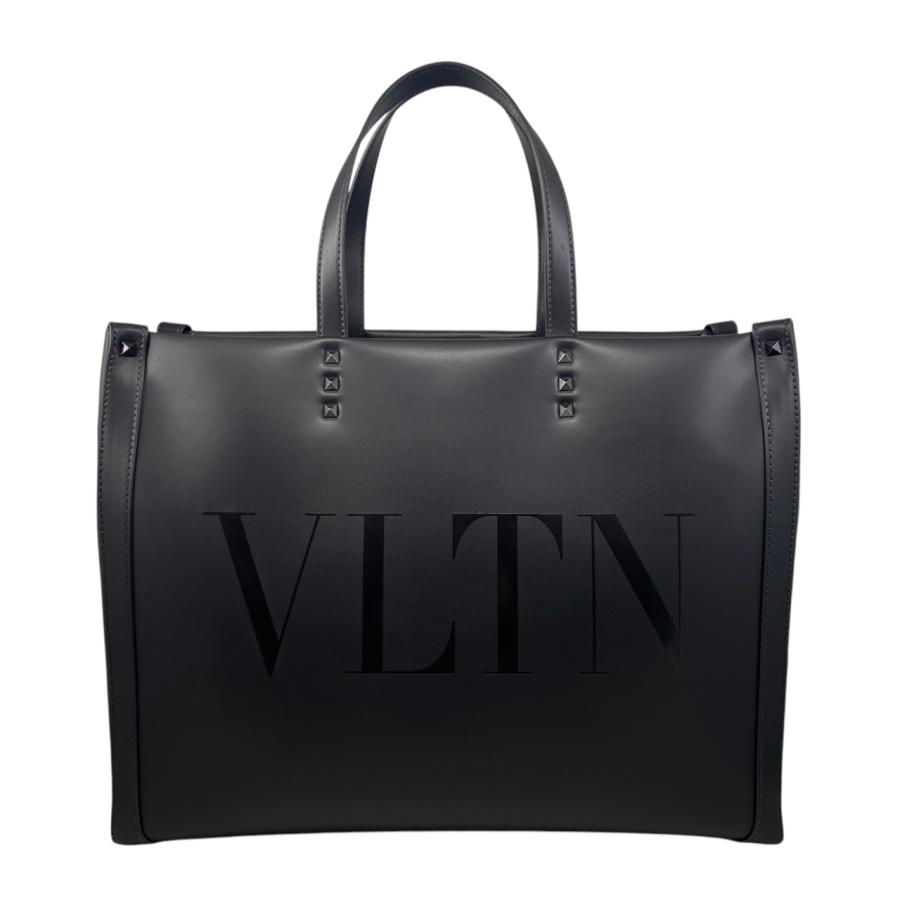 VALENTINO トートバッグ 黒 ロゴ入り