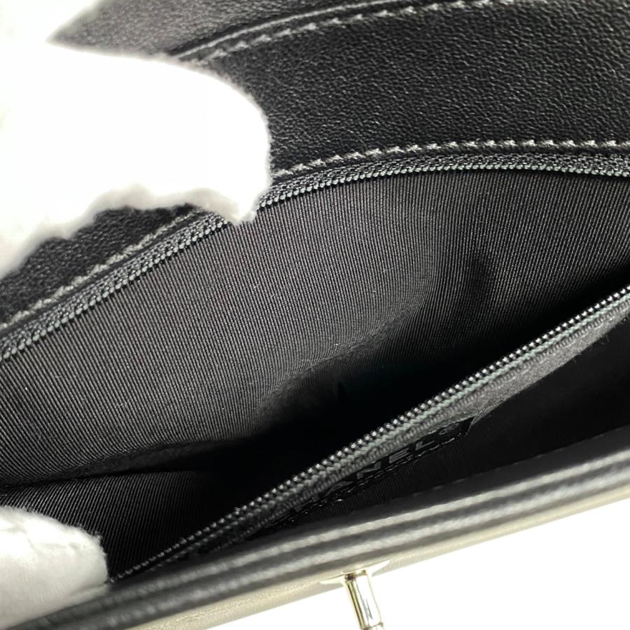 極 美品 シール有 CHANEL シャネル マドモアゼル ココマーク ターンロック 金具 ラムスキン チェーン ショルダーバッグ ブラック 27747 CHANEL（シャネル） 極 美品 シール有 4番台 マドモアゼル ココマーク