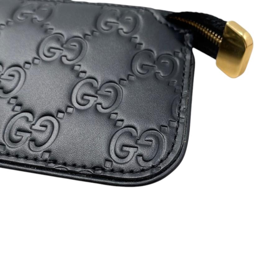 GUCCI（グッチ） コインケース キーリング付き 447964 シマレザー 