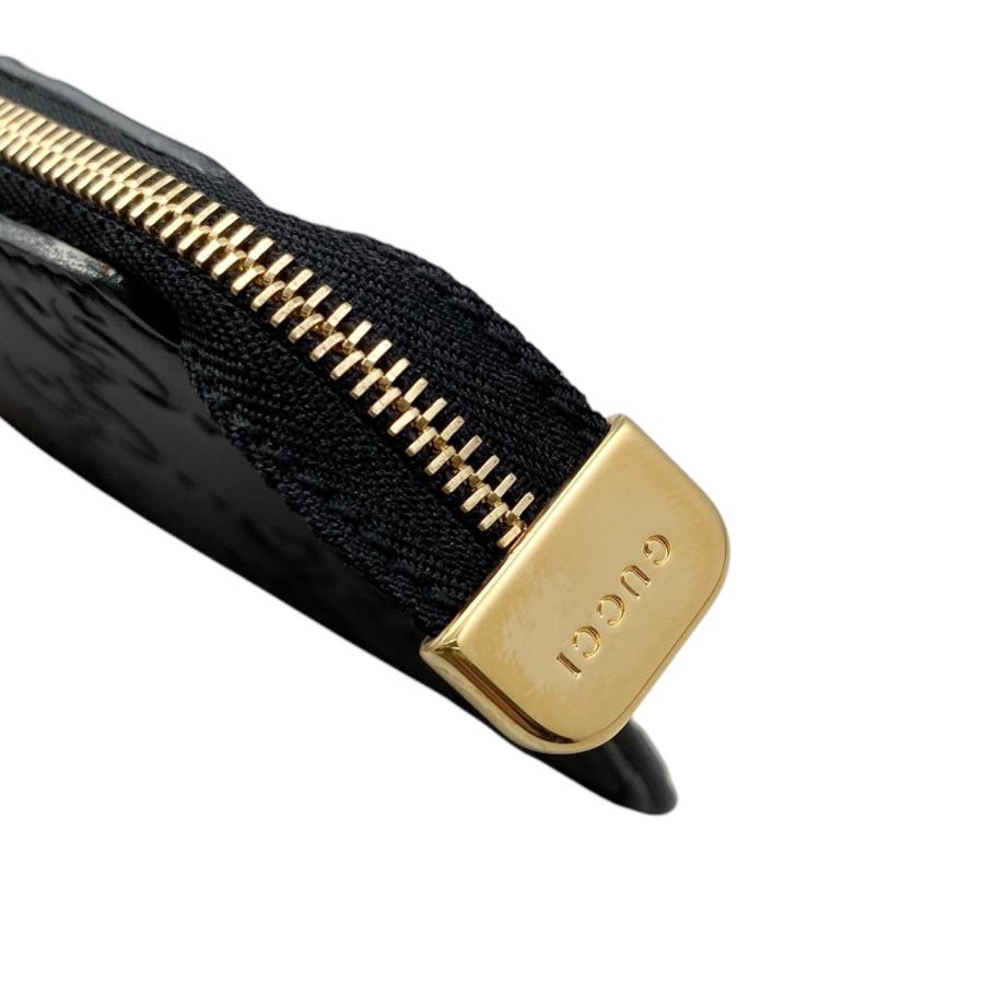 Gucci キーリング付き　カードケース GUCCI（グッチ） コインケース キーリング付き 447964 シマレザー